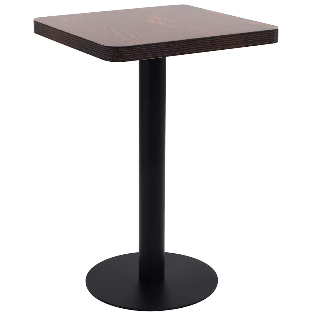 Τραπέζι Bistro Σκούρο Καφέ 50 x 50 εκ. από MDF