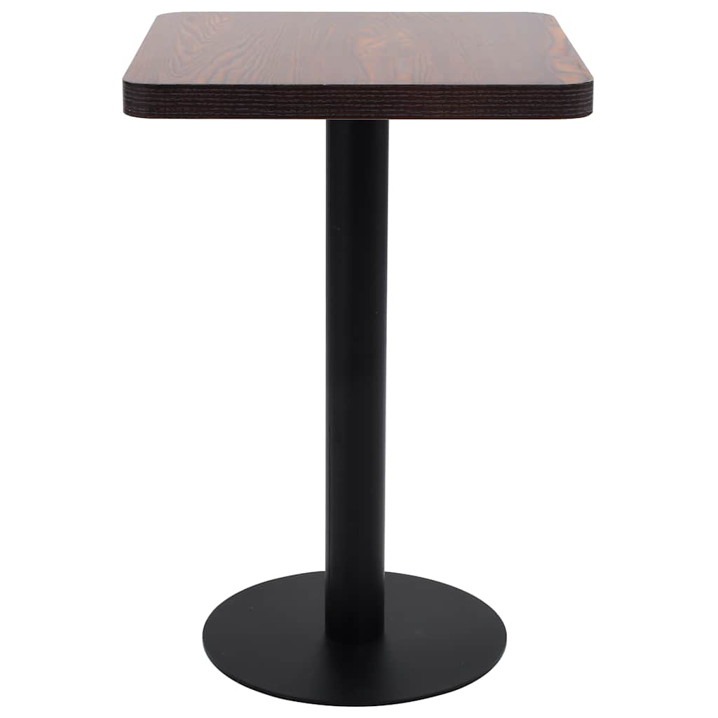 Τραπέζι Bistro Σκούρο Καφέ 50 x 50 εκ. από MDF