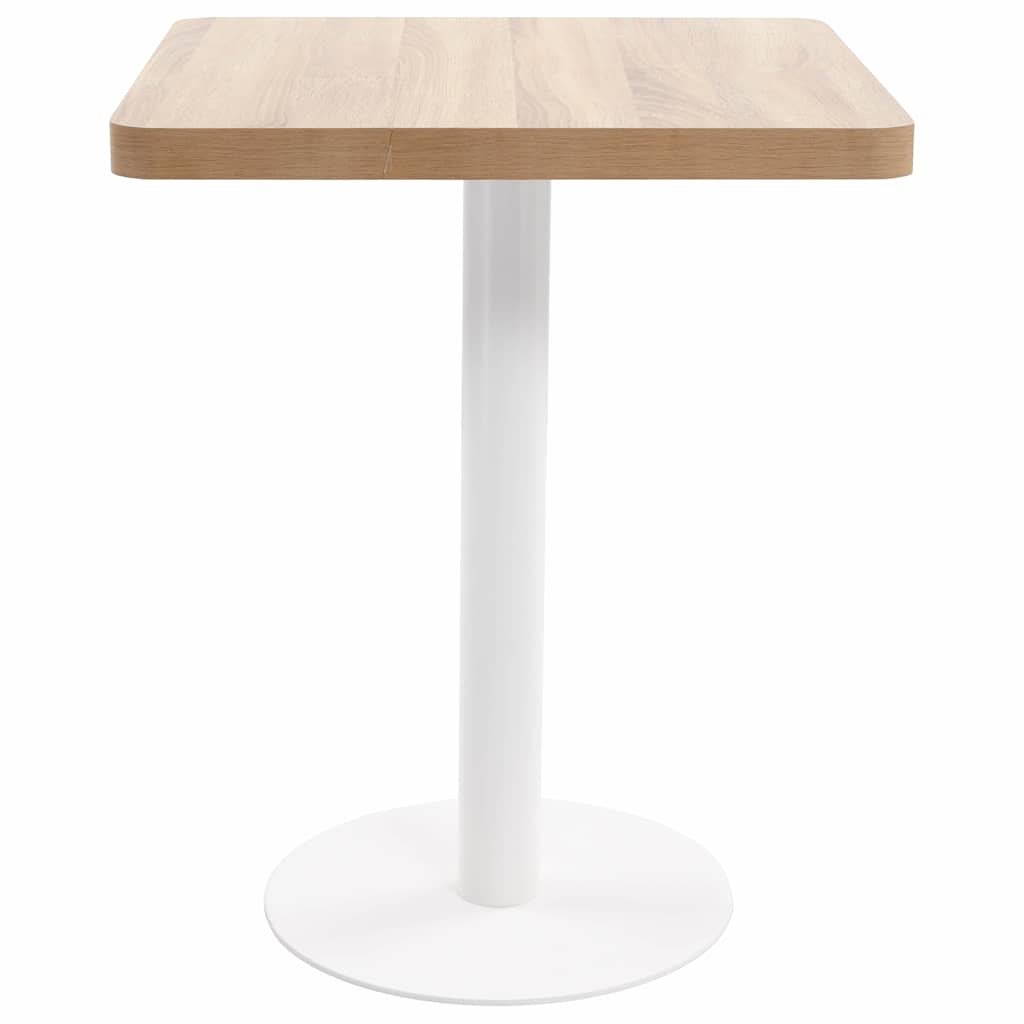 Τραπέζι Bistro Ανοιχτό Καφέ 60 x 60 εκ. από MDF