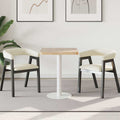 Τραπέζι Bistro Ανοιχτό Καφέ 60 x 60 εκ. από MDF