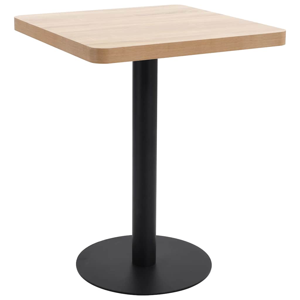 Τραπέζι Bistro Ανοιχτό Καφέ 60 x 60 εκ. από MDF