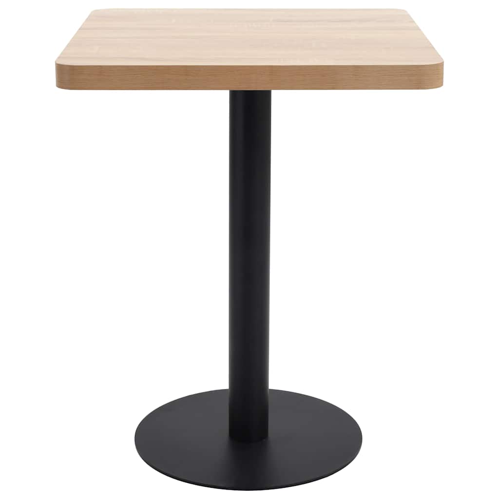 Τραπέζι Bistro Ανοιχτό Καφέ 60 x 60 εκ. από MDF