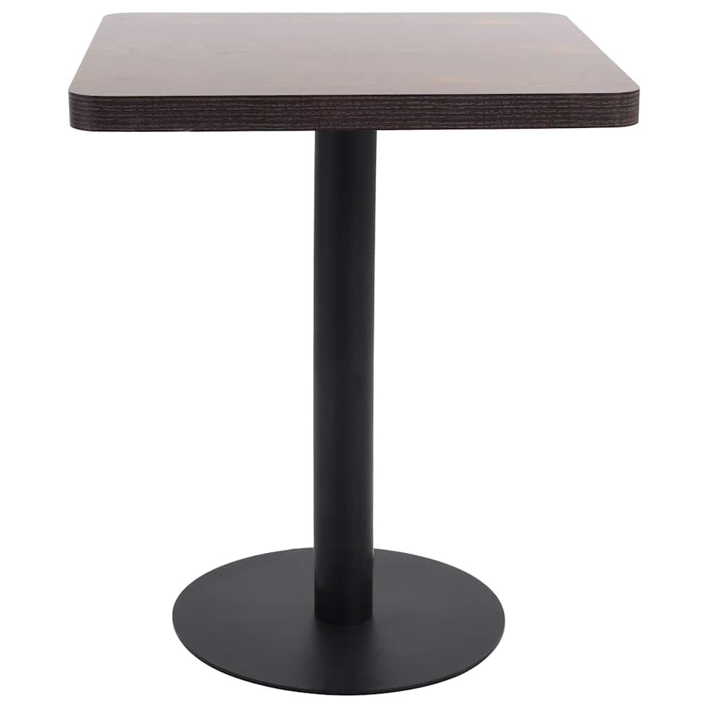 Τραπέζι Bistro Σκούρο Καφέ 60 x 60 εκ. από MDF