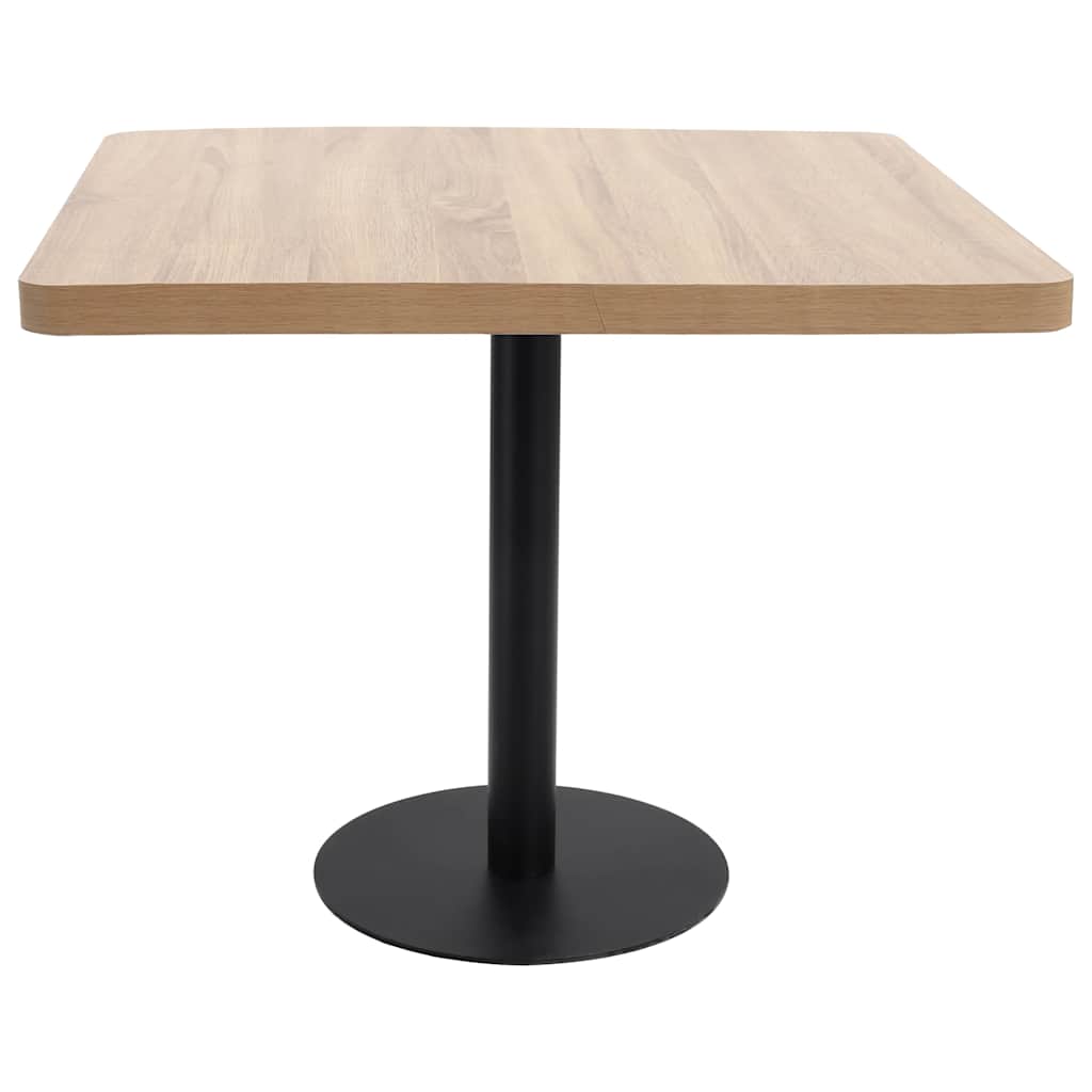 Τραπέζι Bistro Ανοιχτό Καφέ 80 x 80 εκ. από MDF