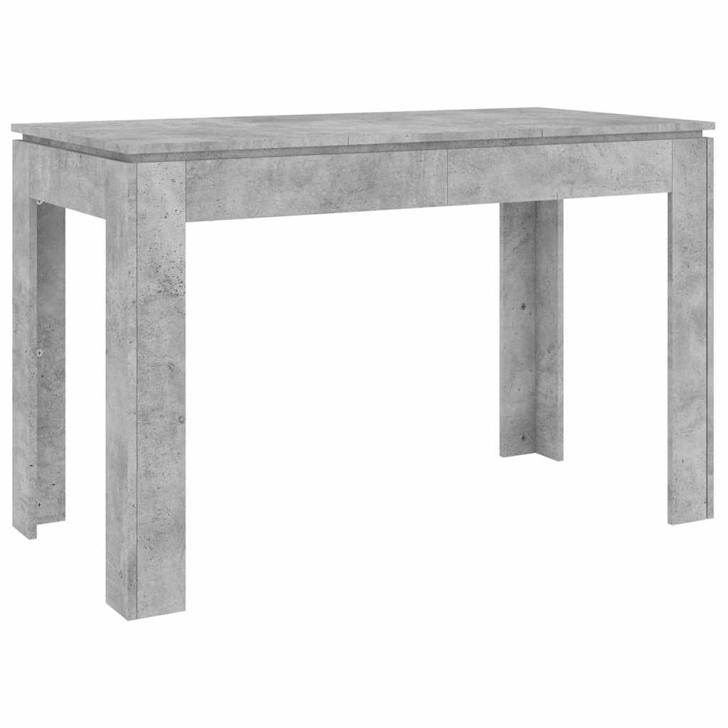 Τραπεζαρία Γκρι του Σκυροδέματος 120x60x76 εκ. από Επεξ. Ξύλο