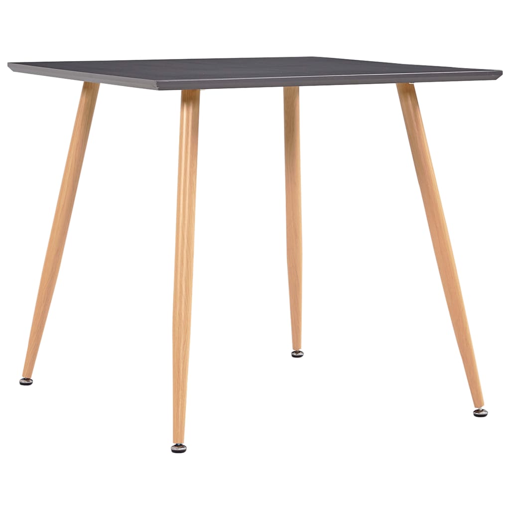 Τραπεζαρία Γκρι / Χρώμα Δρυός 80,5 x 80,5 x 73 εκ. από MDF