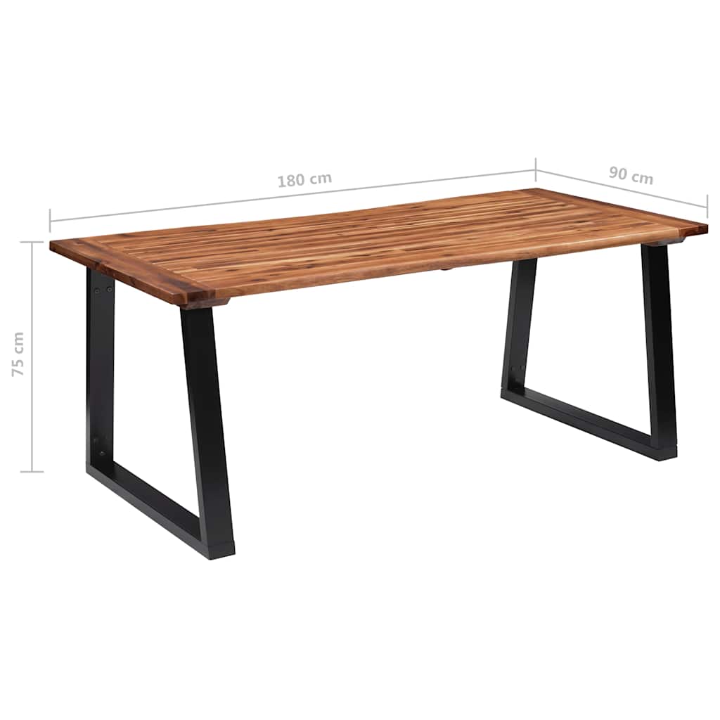 Τραπεζαρία 180 x 90 εκ. από Μασίφ Ξύλο Ακακίας