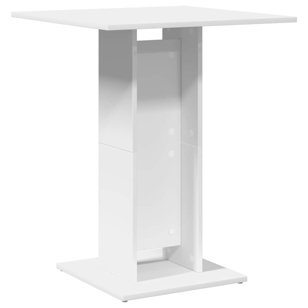 Τραπέζι Bistro Λευκό 60 x 60 x 75 εκ. Επεξ. Ξύλο