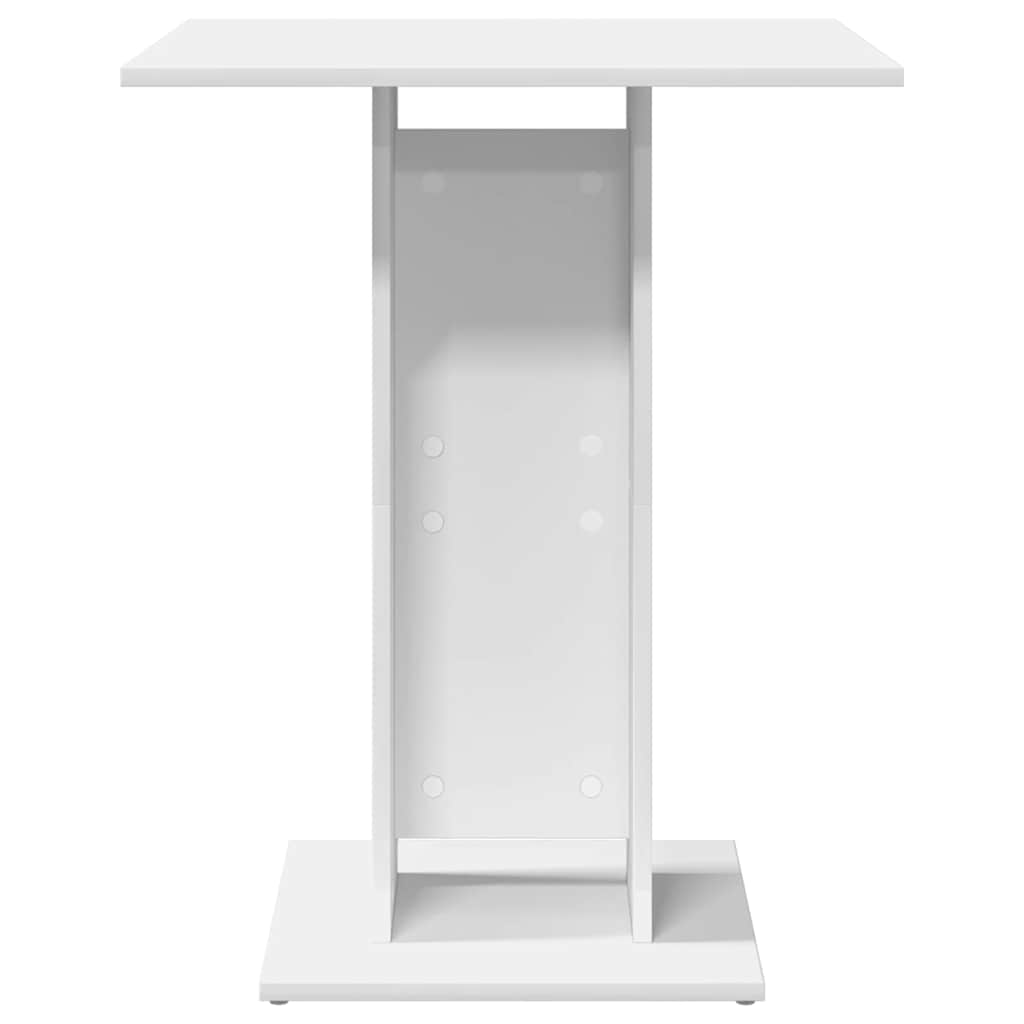 Τραπέζι Bistro Λευκό 60 x 60 x 75 εκ. Επεξ. Ξύλο