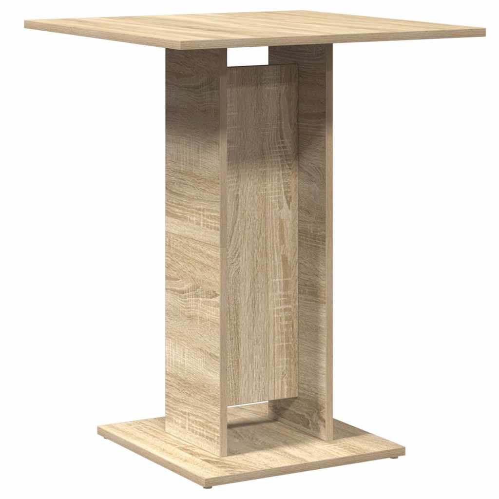 Τραπέζι Bistro Χρώμα Sonoma Δρυς 60 x 60 x 75 εκ. Επεξ. Ξύλο