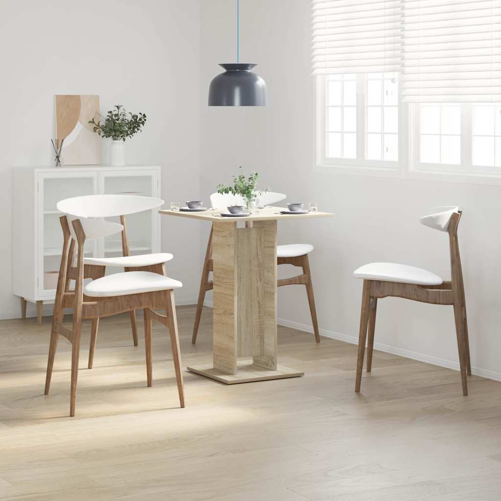 Τραπέζι Bistro Χρώμα Sonoma Δρυς 60 x 60 x 75 εκ. Επεξ. Ξύλο