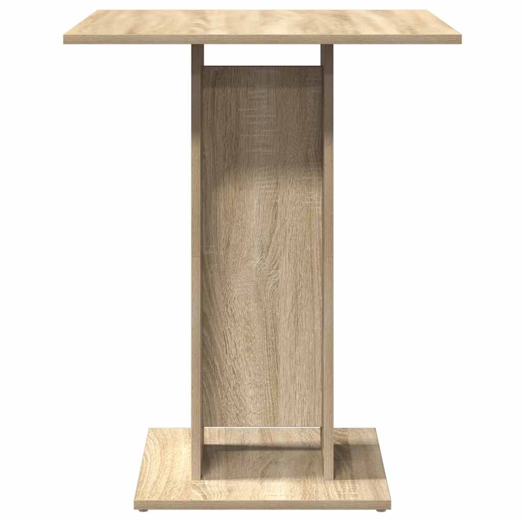 Τραπέζι Bistro Χρώμα Sonoma Δρυς 60 x 60 x 75 εκ. Επεξ. Ξύλο