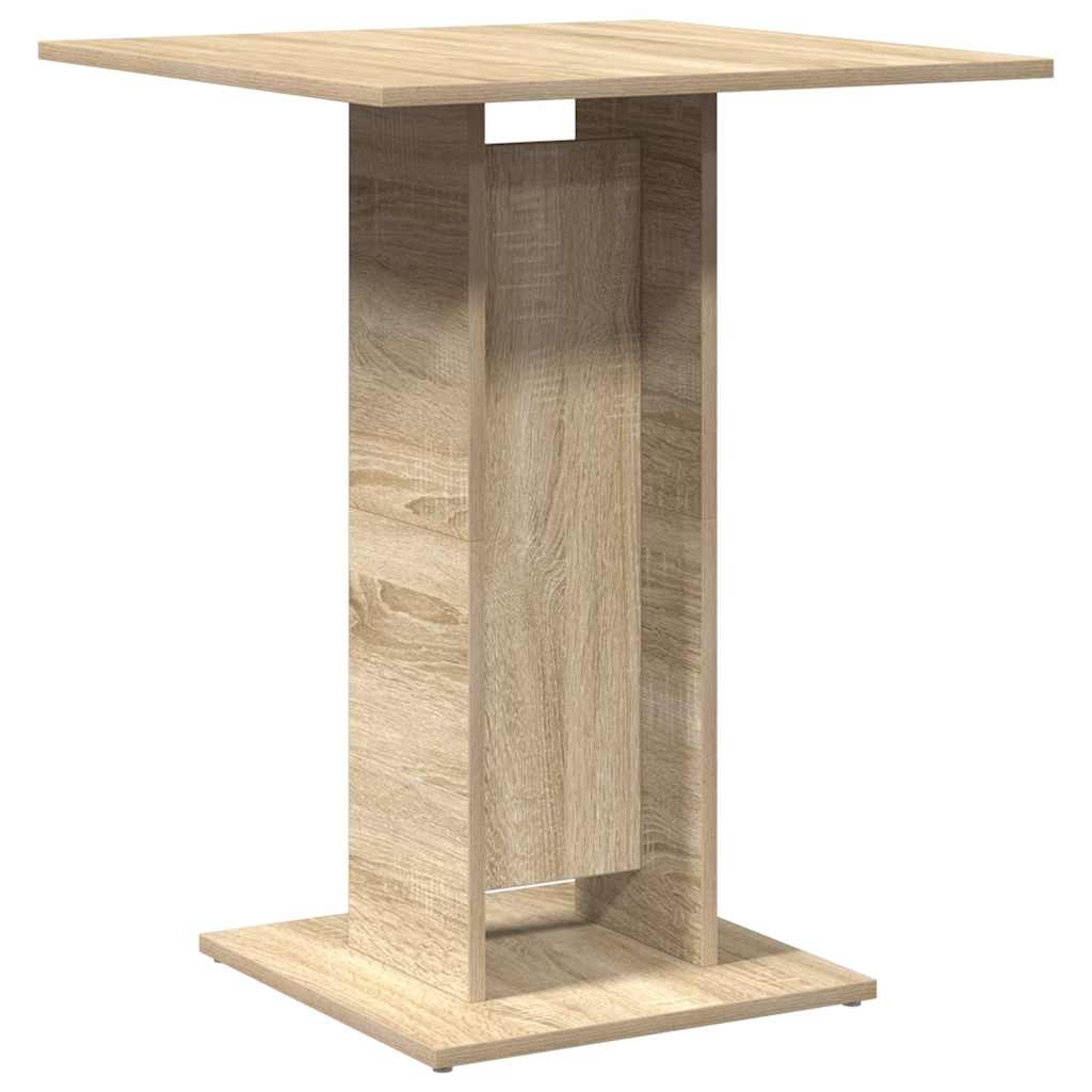Τραπέζι Bistro Χρώμα Sonoma Δρυς 60 x 60 x 75 εκ. Επεξ. Ξύλο