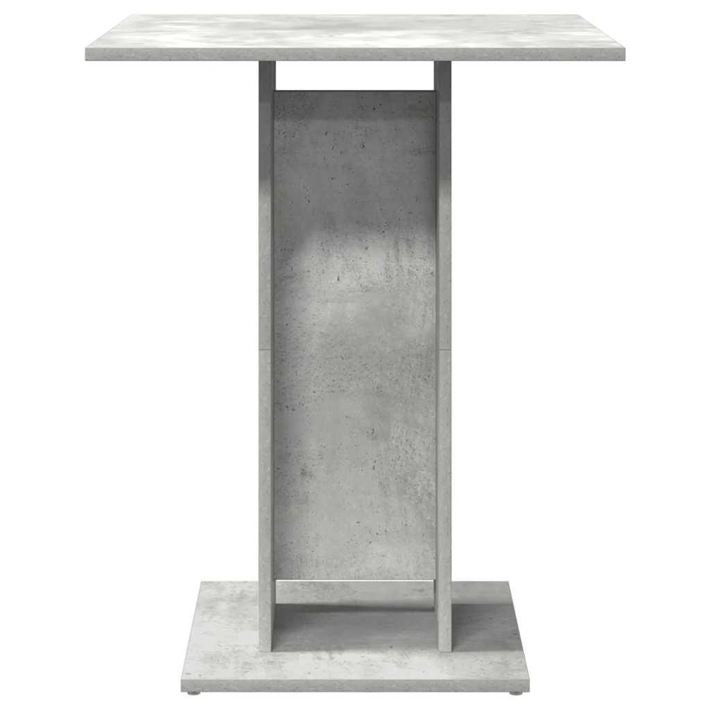 Τραπέζι Bistro Γκρι Σκυροδέματος 60 x 60 x 75 εκ. Επεξ. Ξύλο