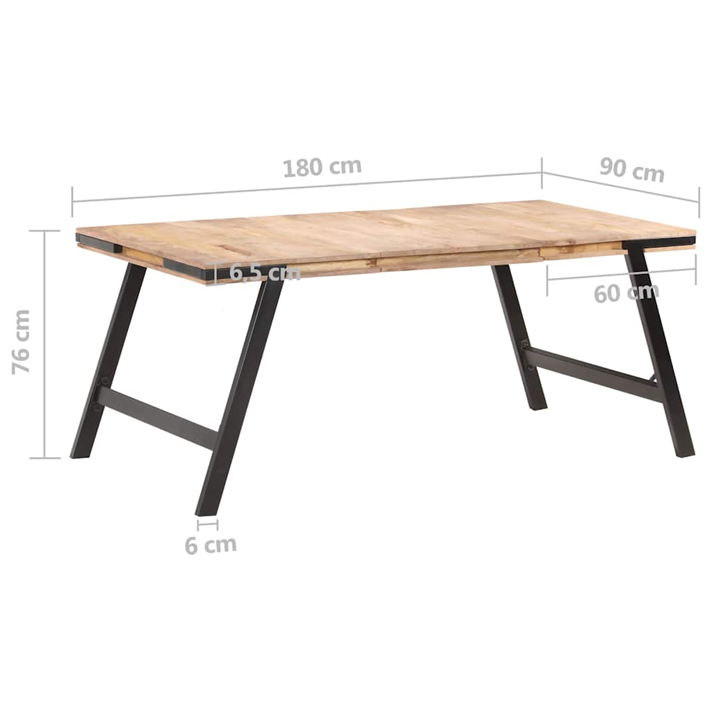 Τραπεζαρία 180 x 90 x 76 εκ. από Μασίφ Ξύλο Μάνγκο