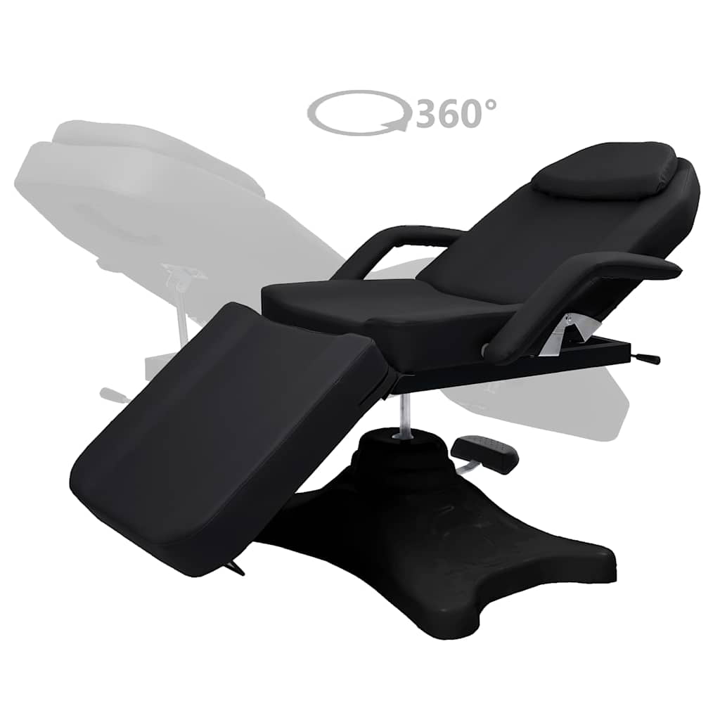 Κρεβάτι - Πολυθρόνα Αισθητικής Μαύρο 180 x 62 x (86,5-118) εκ.