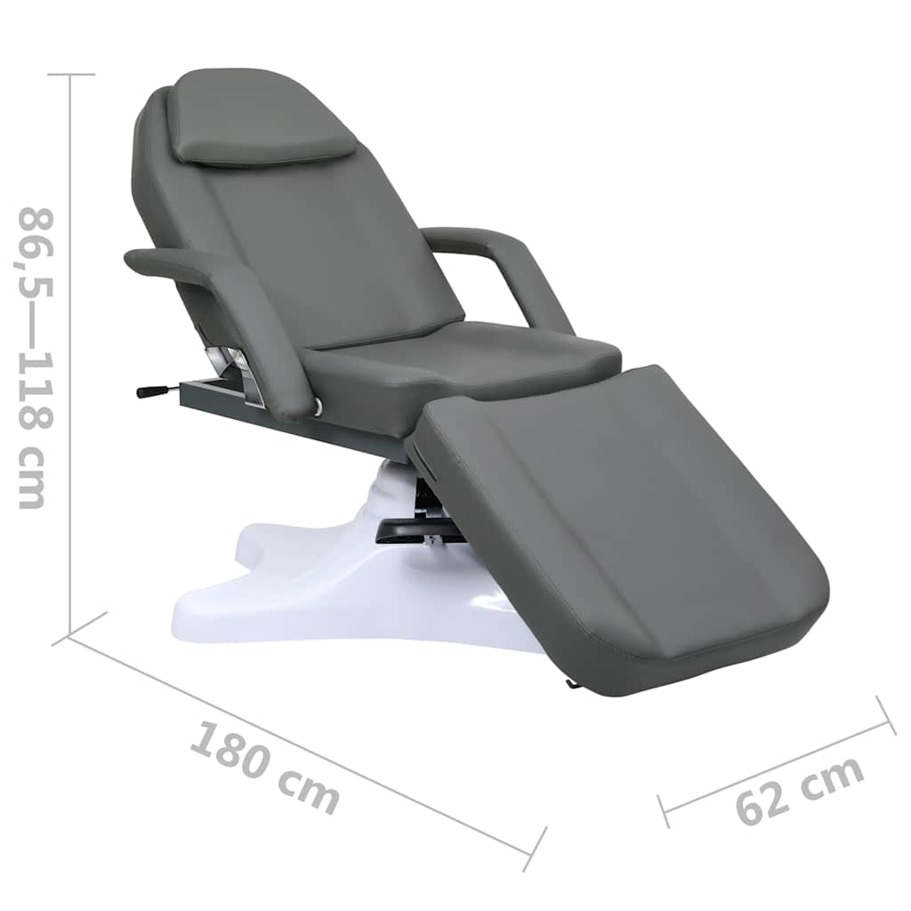 Κρεβάτι - Πολυθρόνα Αισθητικής Γκρι 180 x 62 x (86,5-118) εκ.