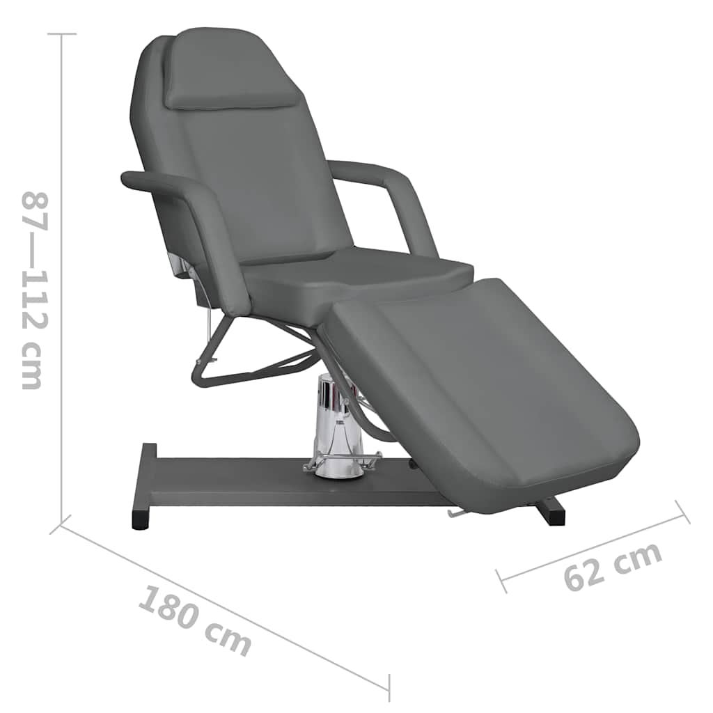 Κρεβάτι - Πολυθρόνα Αισθητικής Γκρι 180 x 62 x (87-112) εκ.