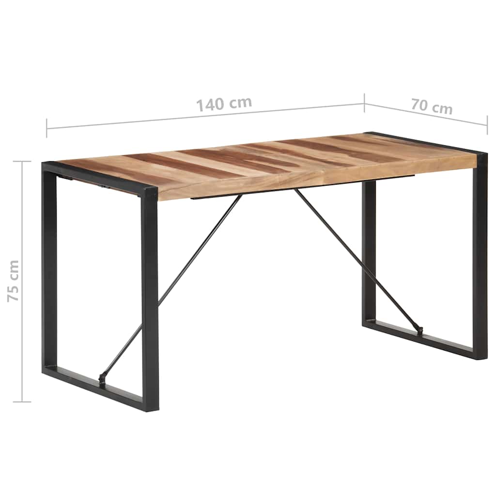 Τραπεζαρία 140 x 70 x 75 εκ. από Μασίφ Ξύλο