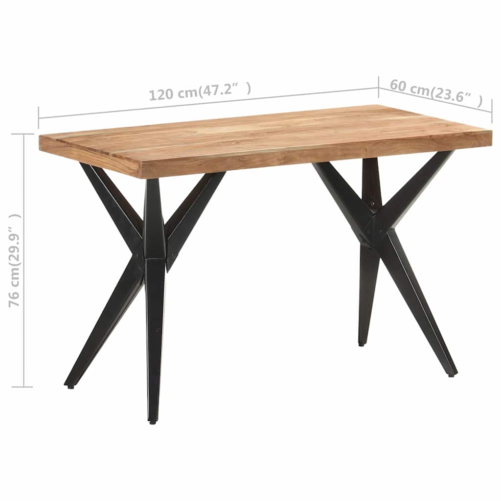 Τραπεζαρία 120 x 60 x 76 εκ. από Μασίφ Ξύλο Ακακίας