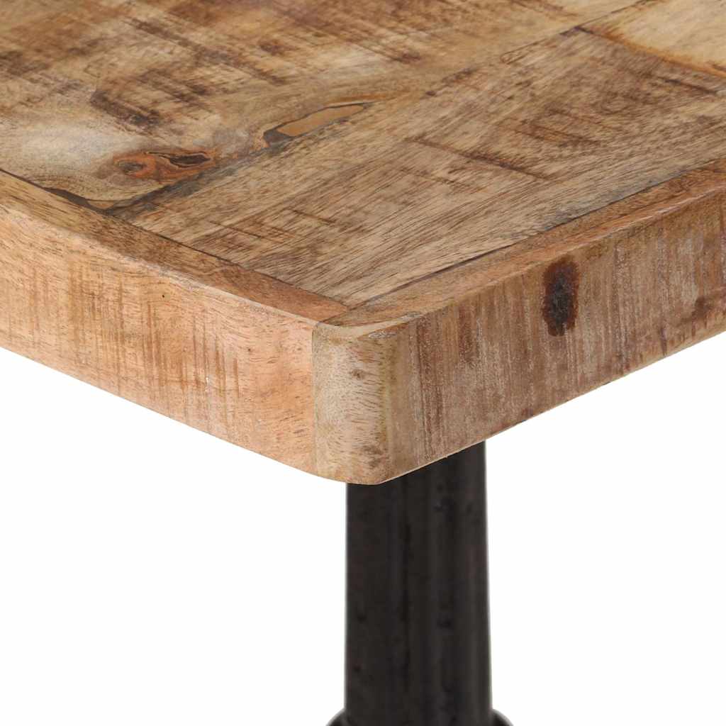 Τραπέζι Bistro 60 x 60 x 77 εκ. Ακατέργαστο Ξύλο Μάνγκο