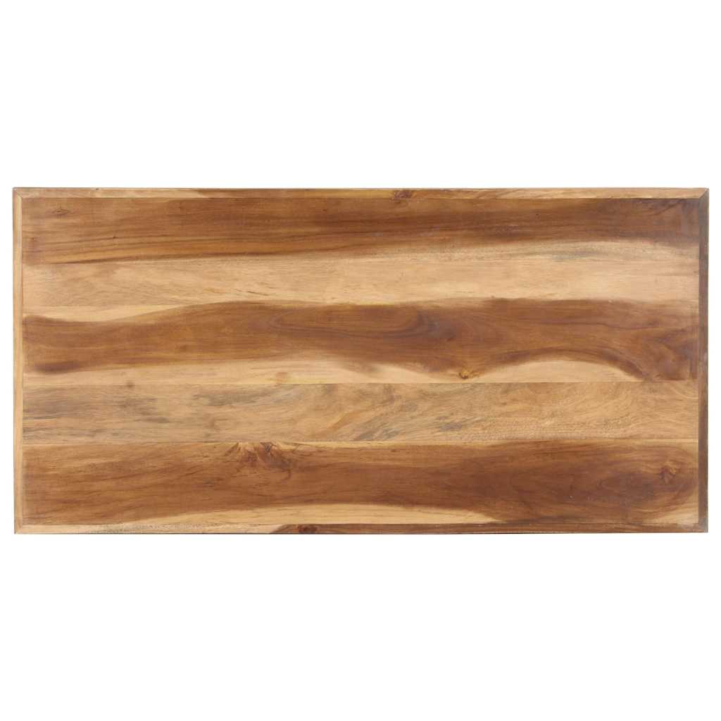 Τραπεζαρία 120 x 60 x 75 εκ. Μασίφ Ξύλο & Μελί Φινίρισμα