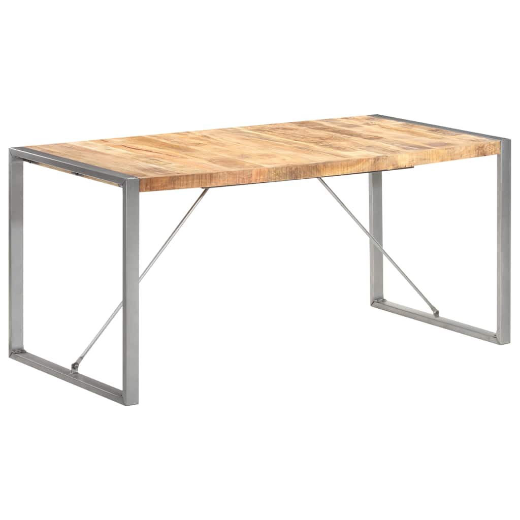 Τραπεζαρία 160 x 80 x 75 εκ. από Μασίφ Ακατέργαστο Ξύλο Μάνγκο