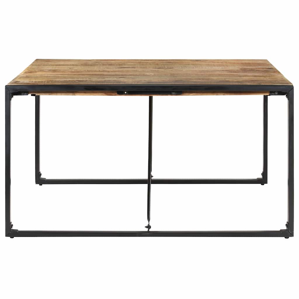 Τραπεζαρία 140 x 140 x 75 εκ. από Ακατέργαστο Ξύλο Μάνγκο