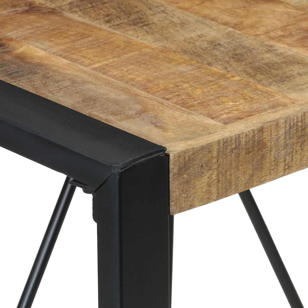 Τραπεζαρία 80 x 80 x 75 εκ. από Ακατέργαστο Ξύλο Μάνγκο