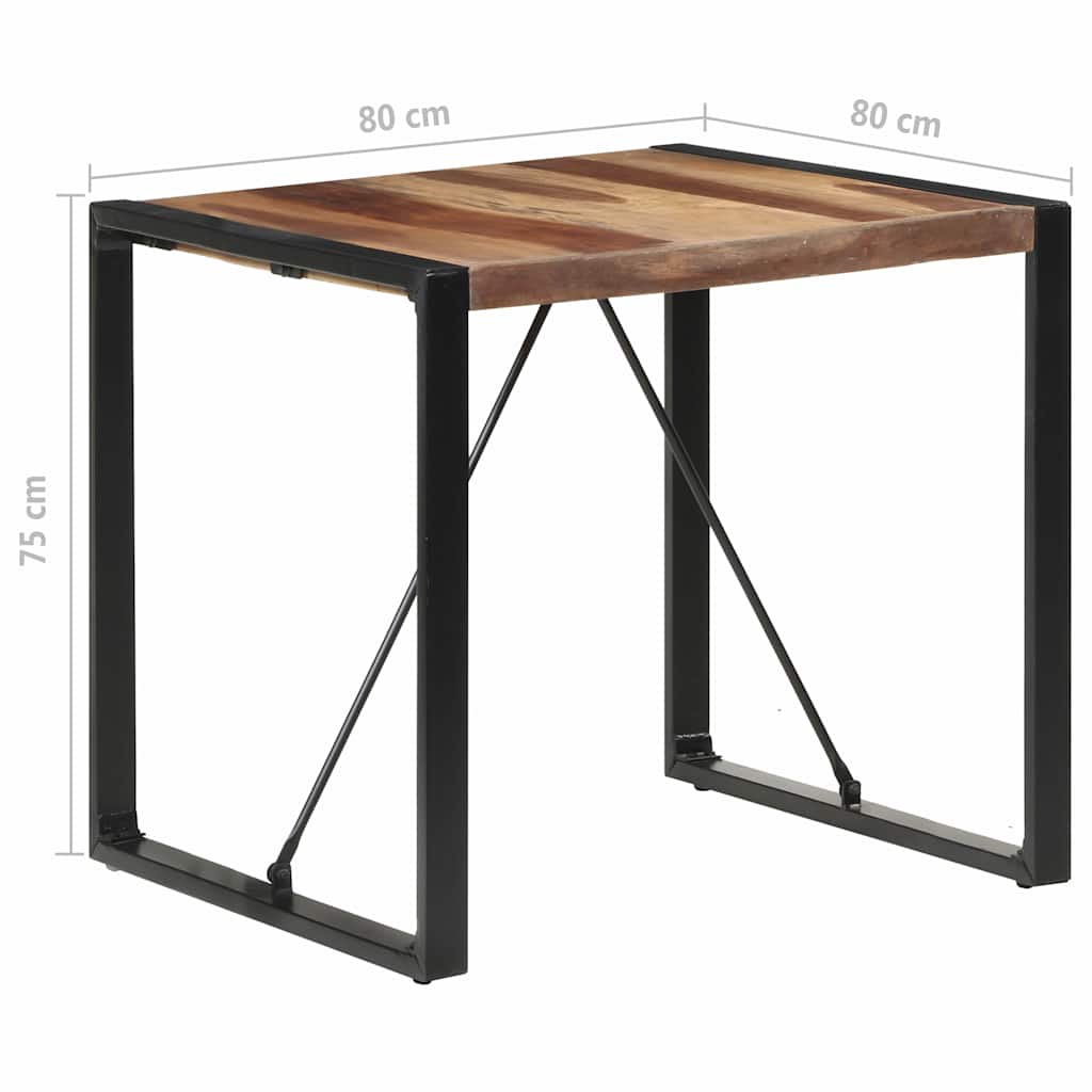 Τραπεζαρία 80 x 80 x 75 εκ. από Μασίφ Ξύλο Ακακίας