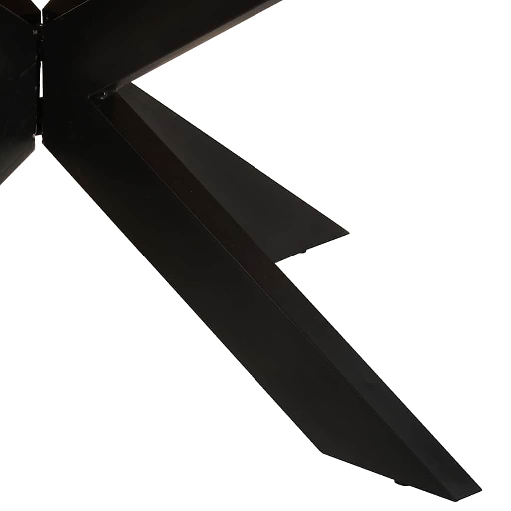 Τραπεζαρία Στρογγυλή 175 x 75 εκ. από Ακατέργαστο Ξύλο Μάνγκο
