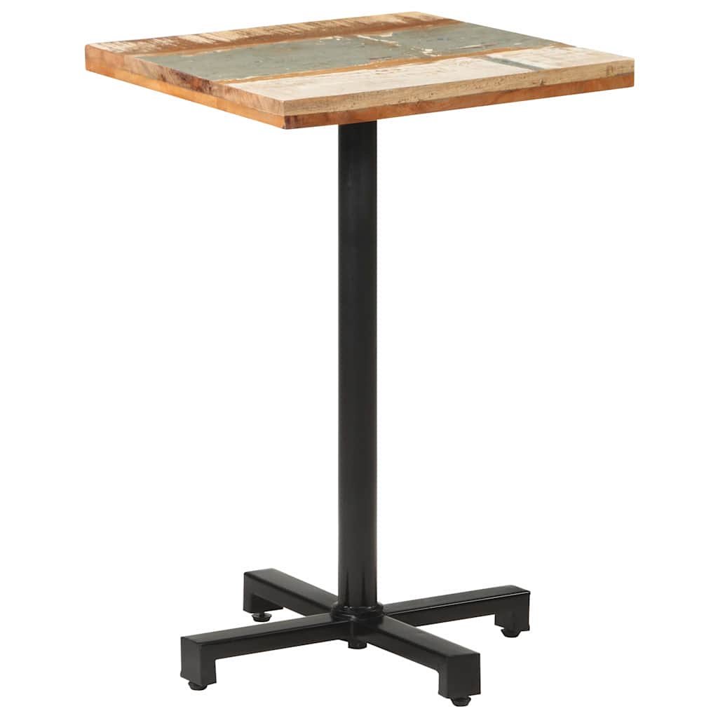 Τραπέζι Bistro Τετράγωνο 50x50x75 εκ. Μασίφ Ανακυκλωμένο Ξύλο