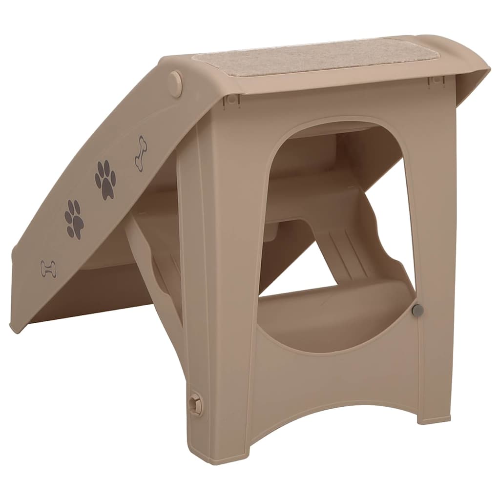 Σκαλάκια για Σκύλους Πτυσσόμενα Καφέ 62 x 40 x 49,5 εκ.