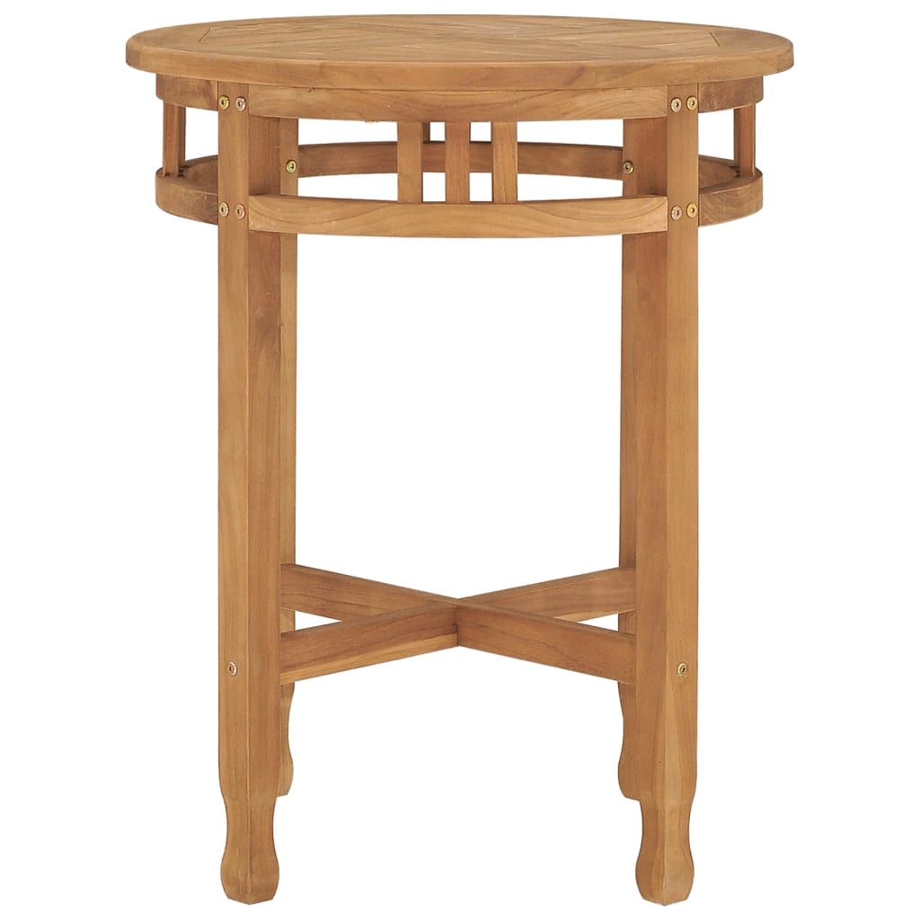 Τραπέζι Bistro Ø 60 x 75,5 εκ. από Μασίφ Ξύλο Teak