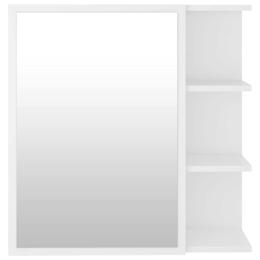 Καθρέφτης Μπάνιου Λευκός 62,5 x 20,5 x 64 εκ. από Επεξ. Ξύλο