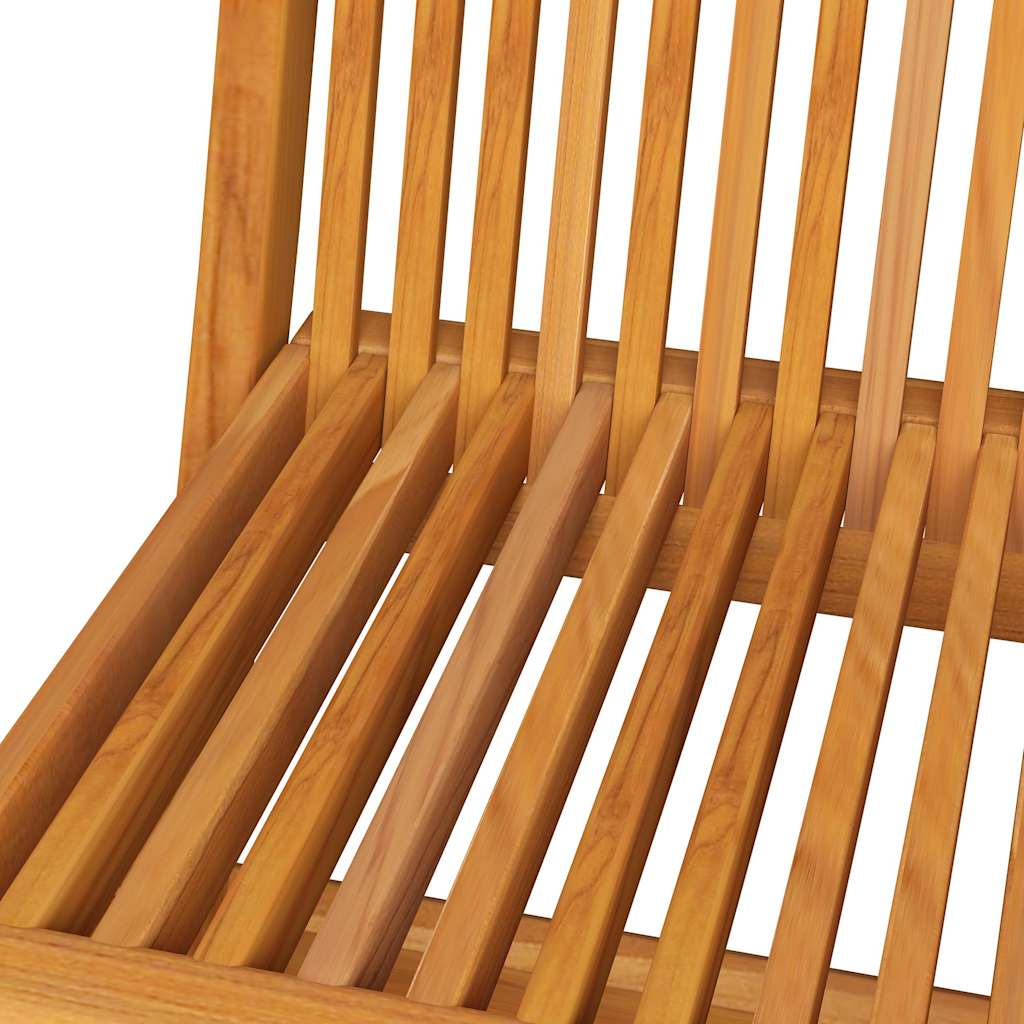 Πτυσσόμενες καρέκλες με μαξιλάρια Taupe 2 τεμ. από μασίφ ξύλο Teak – εικόνα προϊόντος 5