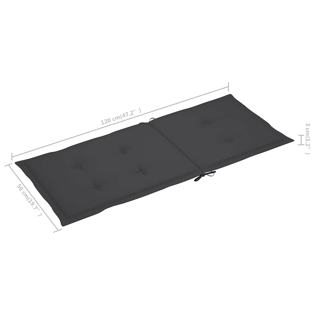 Πολυθρόνα Κουνιστή από Μασίφ Ξύλο Ακακίας με Μαξιλάρια – εικόνα προϊόντος 10