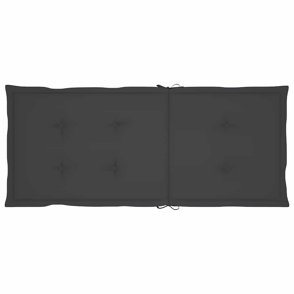 Πολυθρόνα Κουνιστή Γκρι από Μασίφ Ξύλο Ακακίας με Μαξιλάρια – εικόνα προϊόντος 7