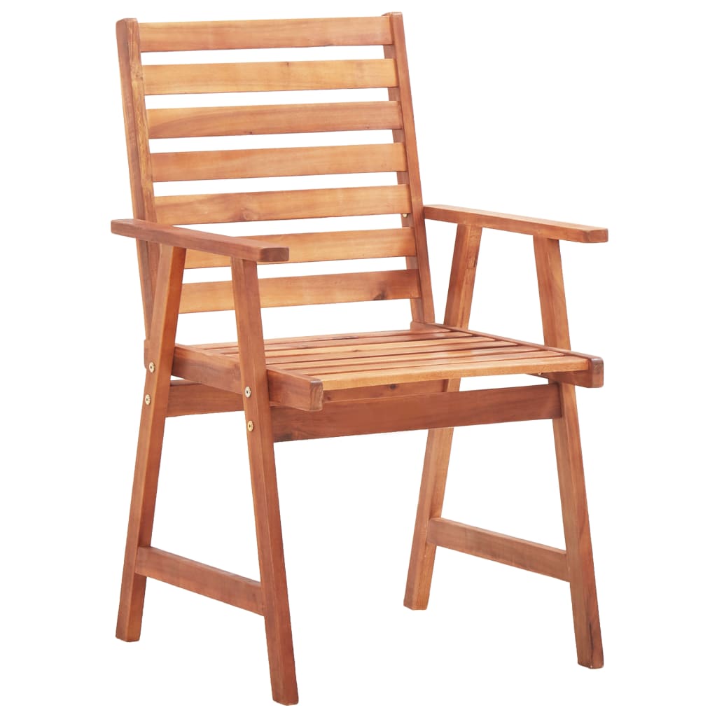 Καρέκλες Τραπεζαρίας Εξ. Χώρου 2 τεμ. Ξύλο Ακακίας με Μαξιλάρια – εικόνα προϊόντος 3