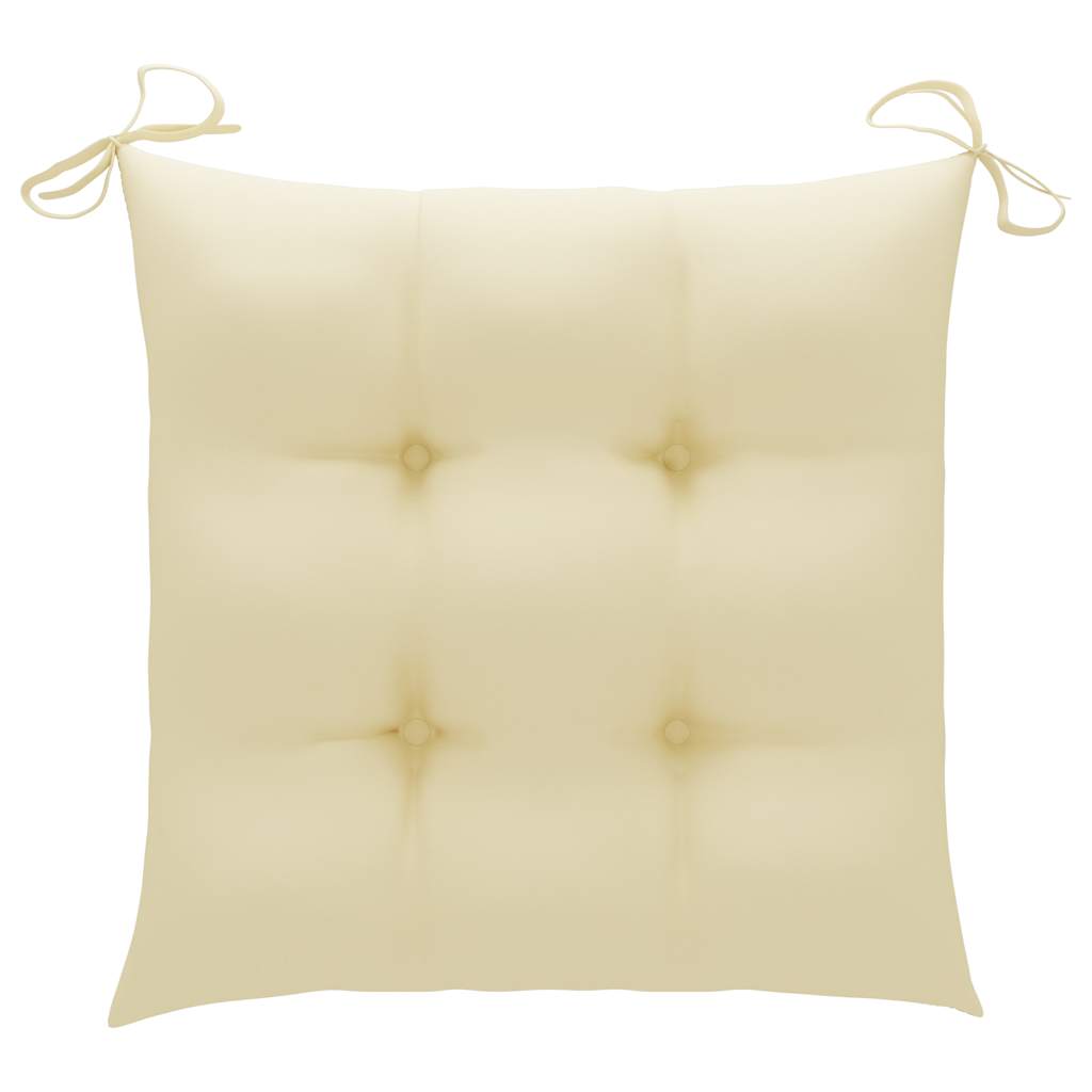 Καρέκλες Τραπεζαρίας Εξ. Χώρου 3 τεμ. Ξύλο Ακακίας με Μαξιλάρια – εικόνα προϊόντος 9
