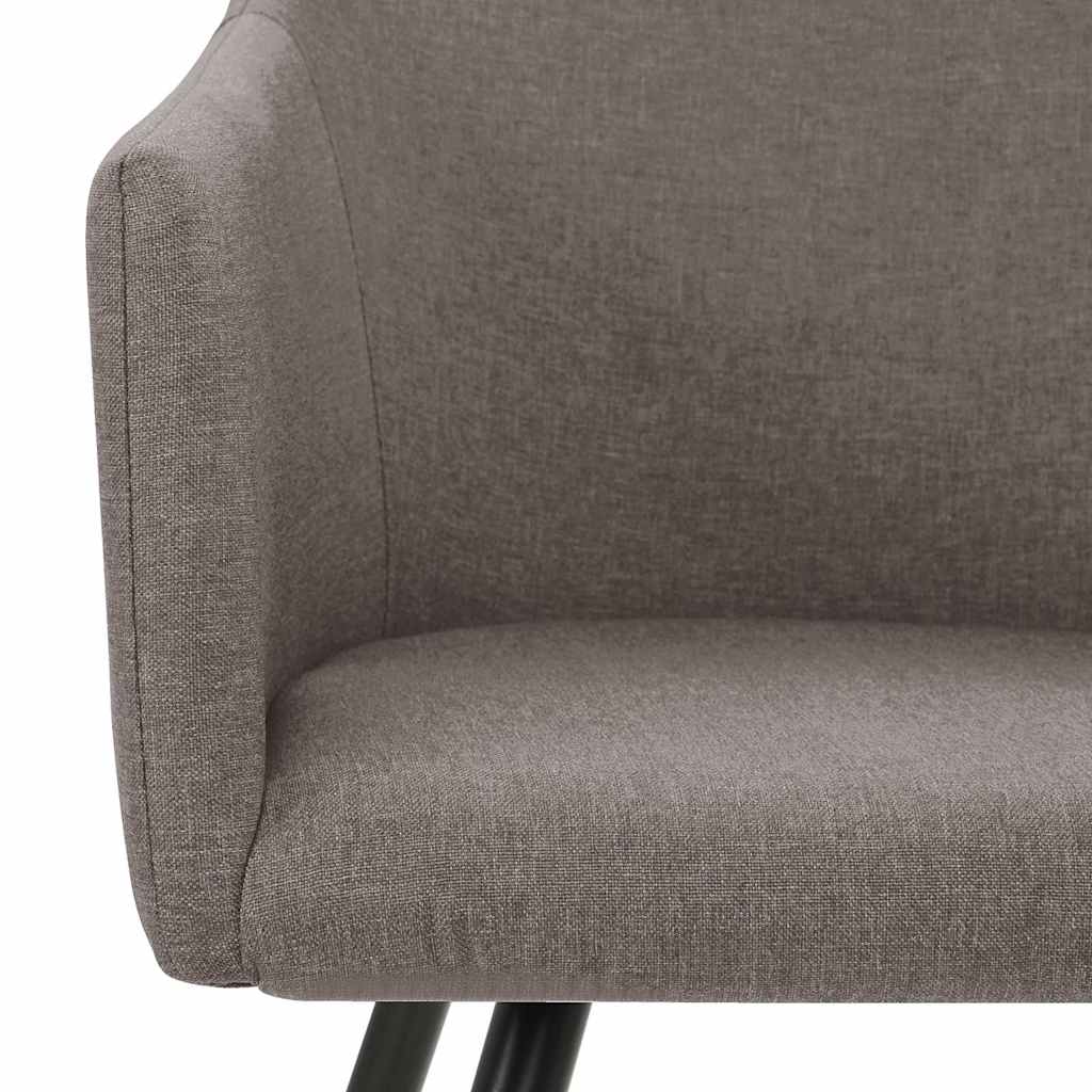 Καρέκλες Τραπεζαρίας 4 τεμ. Taupe Υφασμάτινες