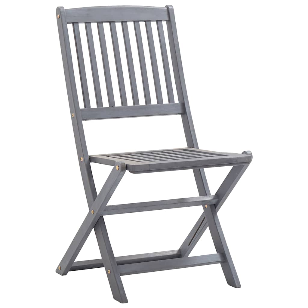 Πτυσσόμενες Καρέκλες 6 τεμ. με Μαξιλάρια από Μασίφ Ξύλο Ακακίας – εικόνα προϊόντος 4