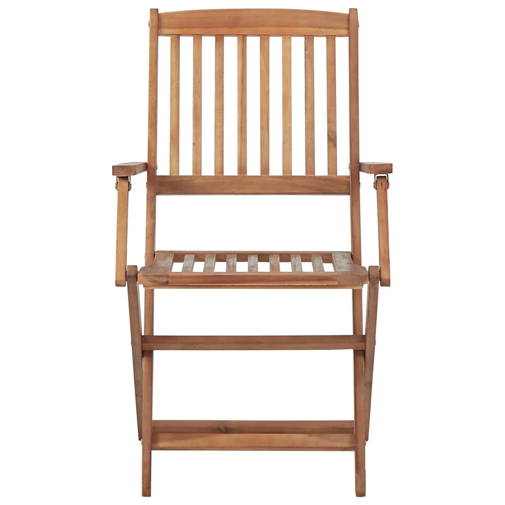Πτυσσόμενες Καρέκλες 6 τεμ. με Μαξιλάρια από Μασίφ Ξύλο Ακακίας – εικόνα προϊόντος 5