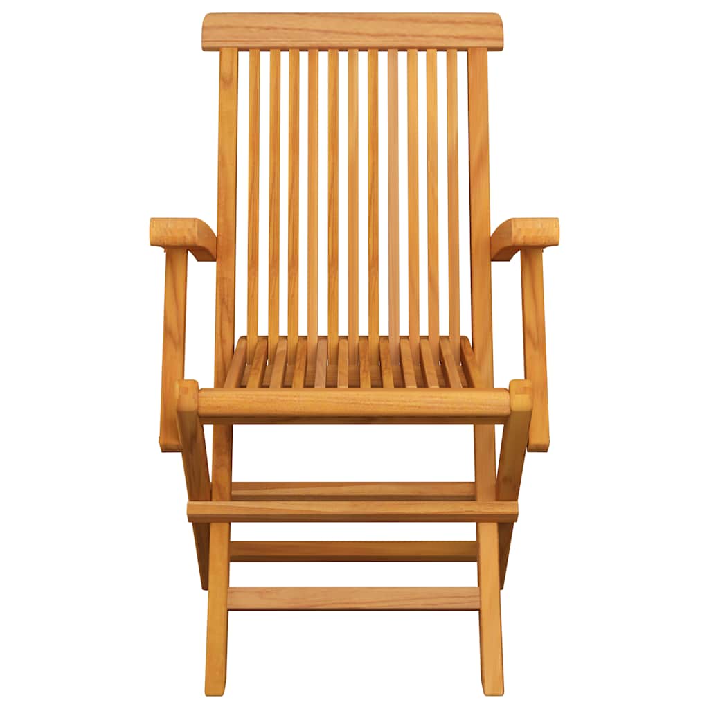 Πτυσσόμενες καρέκλες με μαξιλάρια Taupe 4 τεμ. από μασίφ ξύλο Teak – εικόνα προϊόντος 4