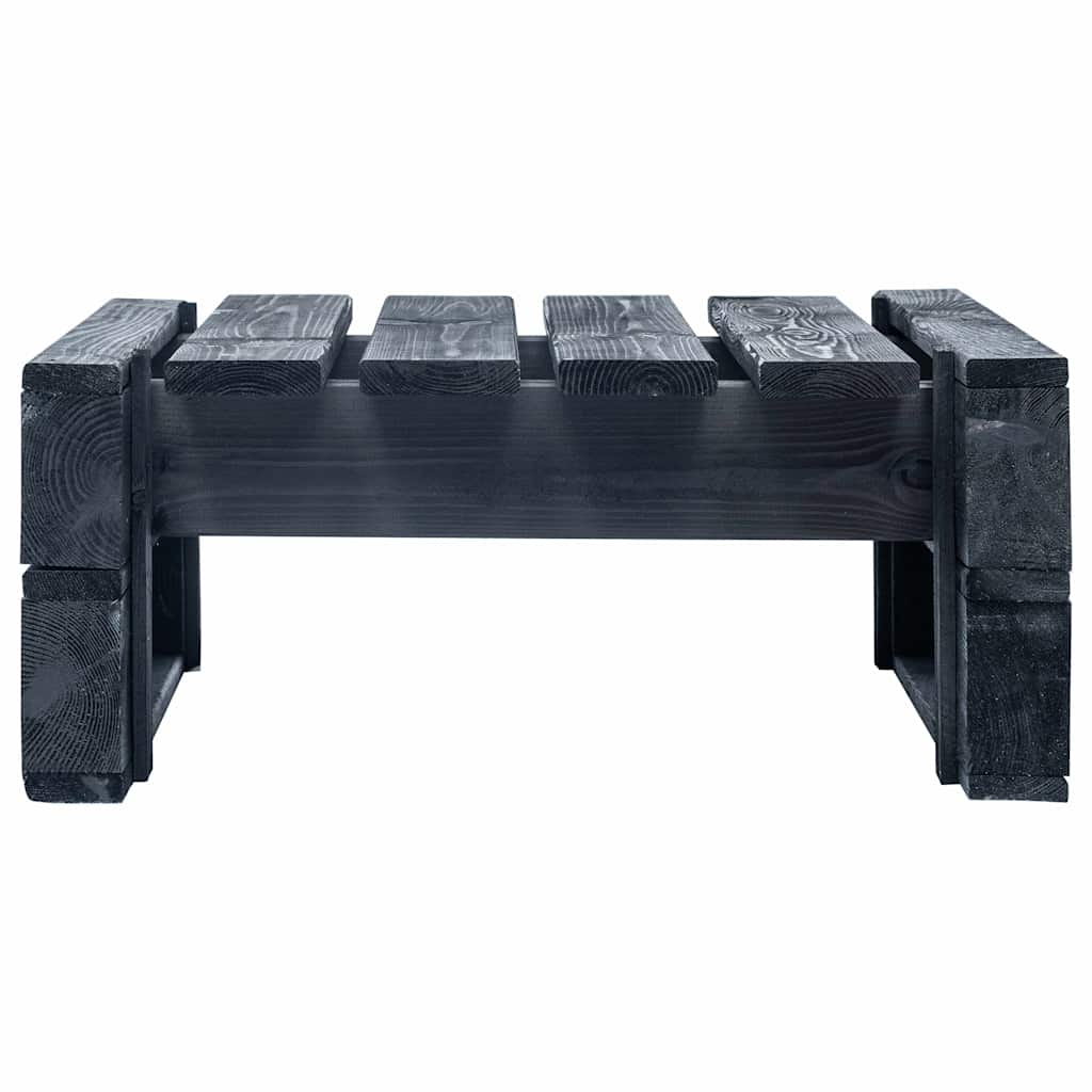 Καθιστικό Κήπου Ottoman Μαύρο Εμποτισμένο Ξύλο Πεύκου