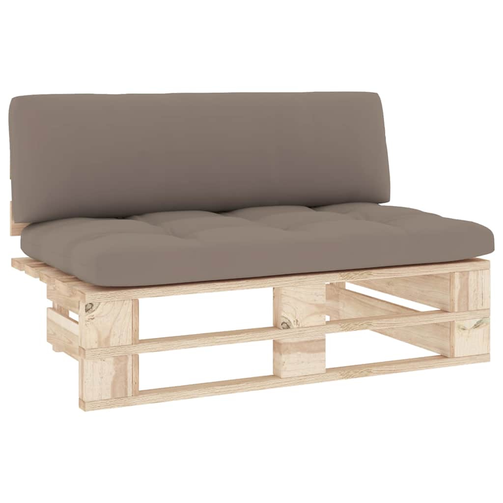 Καναπές Κήπου Μεσαίος από Παλέτες Εμποτισμένο Ξύλο Πεύκου