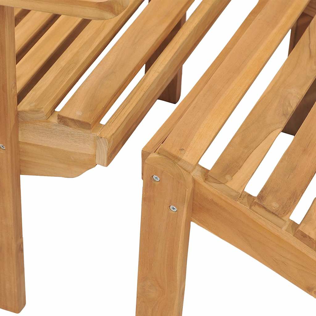 Καρέκλα Adirondack με Υποπόδιο από Μασίφ Ξύλο Teak – εικόνα προϊόντος 5