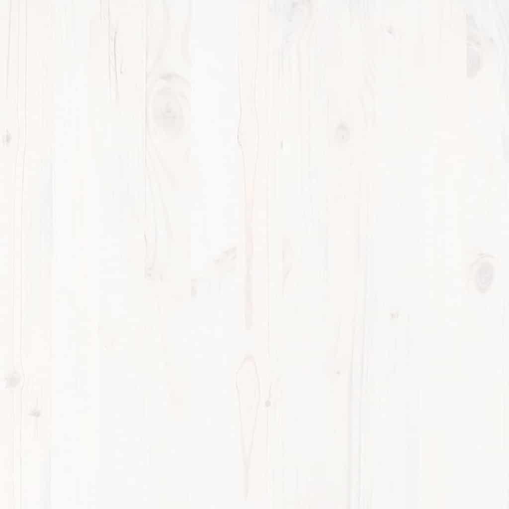 Σαλόνι Κήπου Σετ 2 Τεμαχίων Λευκό από Μασίφ Ξύλο Πεύκου