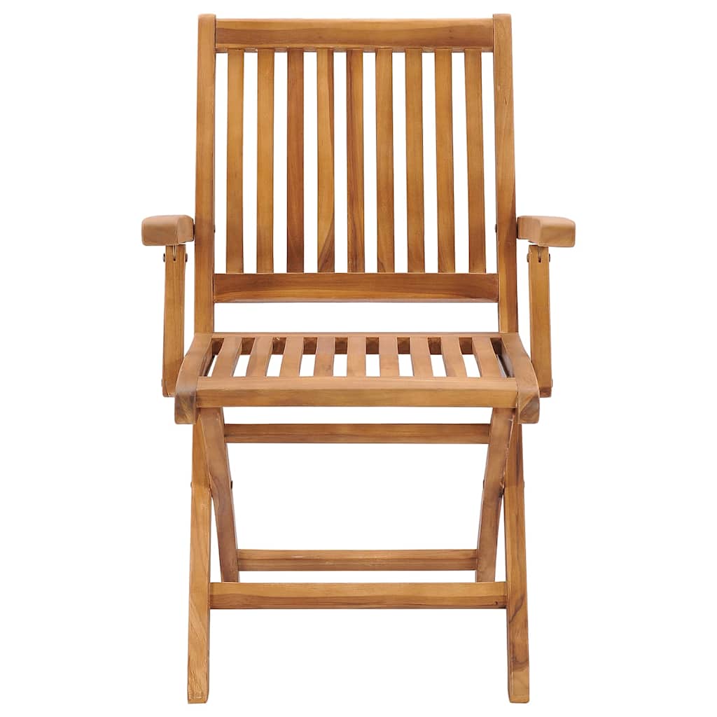 Πτυσσόμενες Καρέκλες με Μαξιλάρια 4 τεμ. από Μασίφ Ξύλο Teak – εικόνα προϊόντος 4