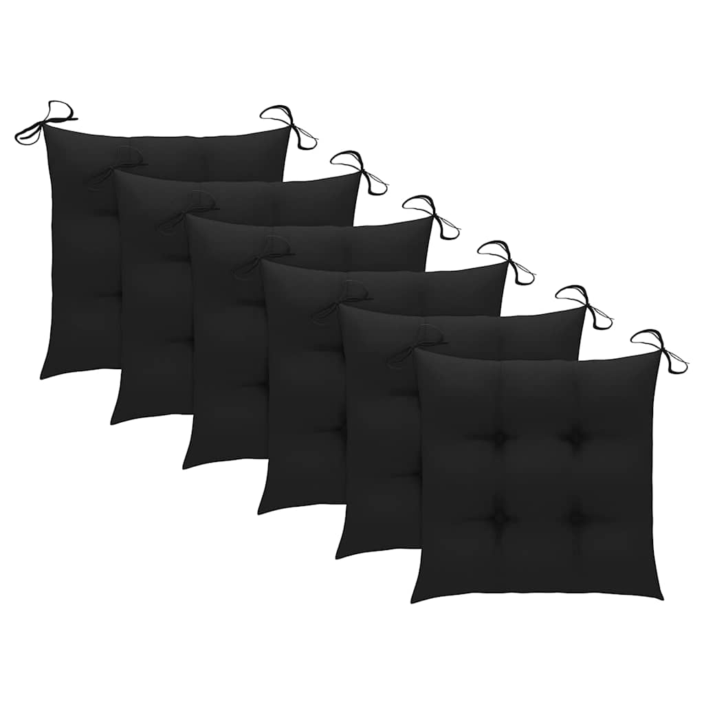Πτυσσόμενες Καρέκλες με Μαξιλάρια 6 τεμ. από Μασίφ Ξύλο Teak – εικόνα προϊόντος 7